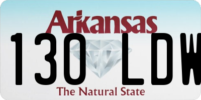 AR license plate 130LDW