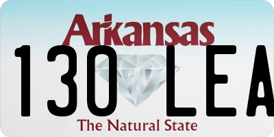 AR license plate 130LEA