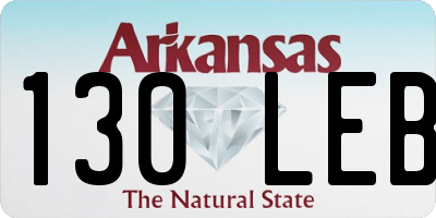 AR license plate 130LEB