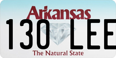 AR license plate 130LEE