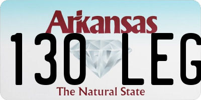 AR license plate 130LEG