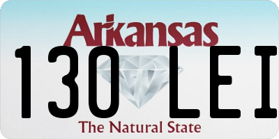 AR license plate 130LEI