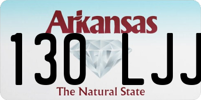 AR license plate 130LJJ