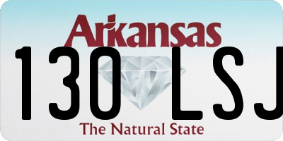 AR license plate 130LSJ