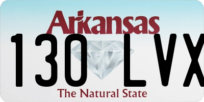 AR license plate 130LVX