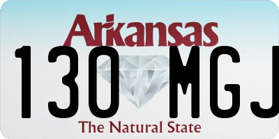 AR license plate 130MGJ