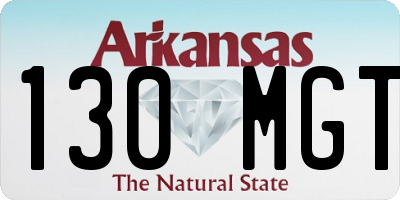 AR license plate 130MGT