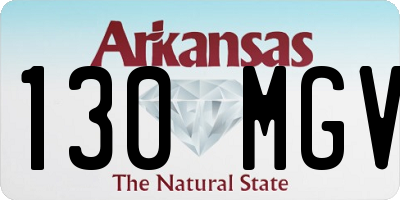 AR license plate 130MGV