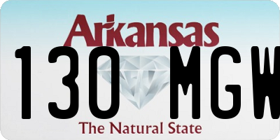 AR license plate 130MGW