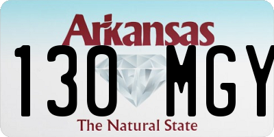 AR license plate 130MGY