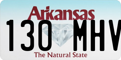 AR license plate 130MHV