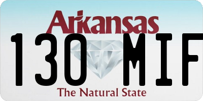 AR license plate 130MIF