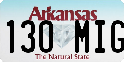 AR license plate 130MIG