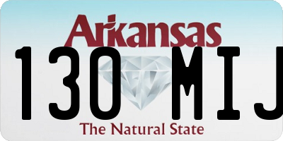 AR license plate 130MIJ