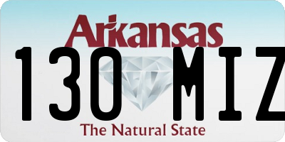 AR license plate 130MIZ