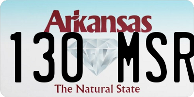 AR license plate 130MSR