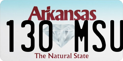 AR license plate 130MSU