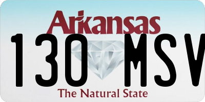 AR license plate 130MSV