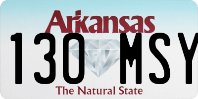 AR license plate 130MSY