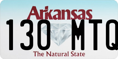 AR license plate 130MTQ