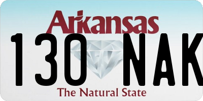 AR license plate 130NAK