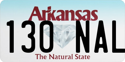 AR license plate 130NAL