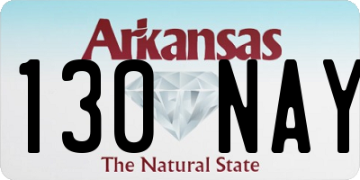 AR license plate 130NAY