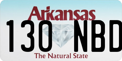 AR license plate 130NBD