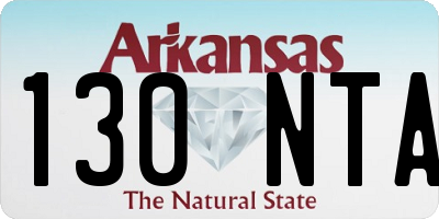 AR license plate 130NTA