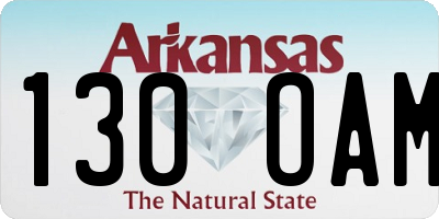 AR license plate 130OAM