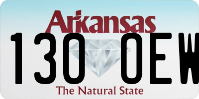 AR license plate 130OEW