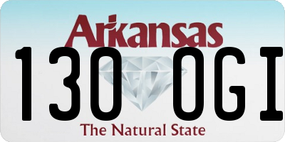 AR license plate 130OGI