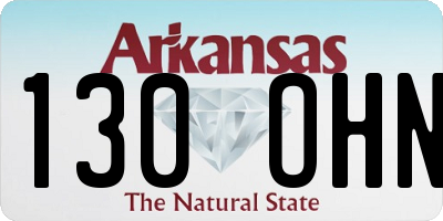 AR license plate 130OHN