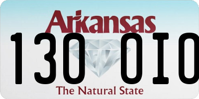 AR license plate 130OIO