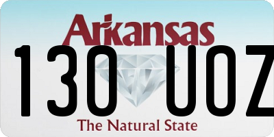AR license plate 130UOZ