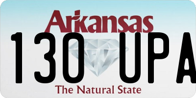 AR license plate 130UPA