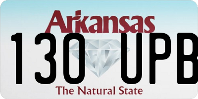 AR license plate 130UPB