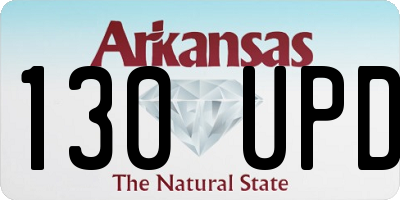AR license plate 130UPD