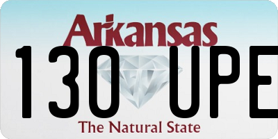 AR license plate 130UPE