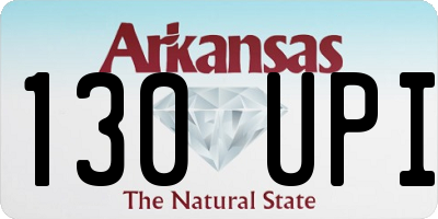 AR license plate 130UPI