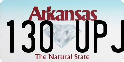 AR license plate 130UPJ