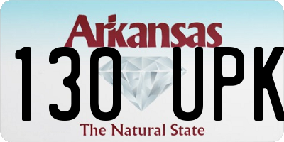 AR license plate 130UPK