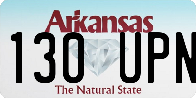 AR license plate 130UPN