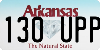 AR license plate 130UPP