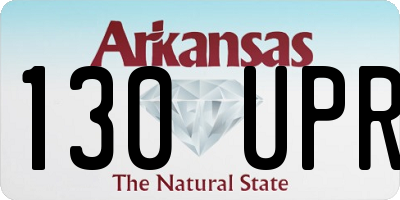 AR license plate 130UPR