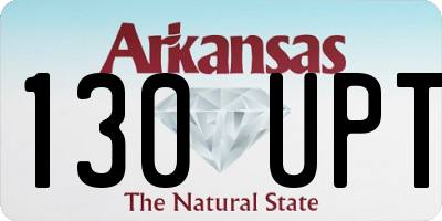 AR license plate 130UPT