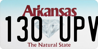 AR license plate 130UPV