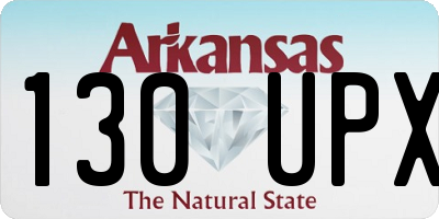 AR license plate 130UPX