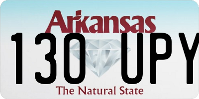AR license plate 130UPY
