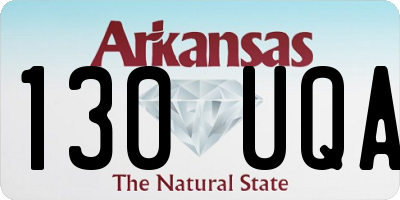 AR license plate 130UQA